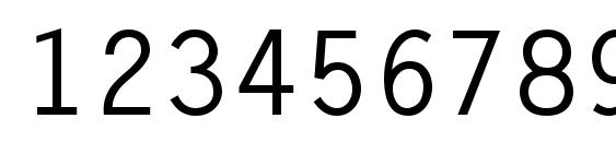 Monospaced Bold Font, Number Fonts