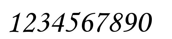 Monotype Corsiva Font, Number Fonts