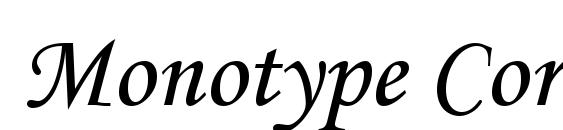 Шрифт Monotype Corsiva