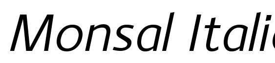 Monsal Italic Font