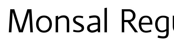 Monsal Regular font, free Monsal Regular font, preview Monsal Regular font