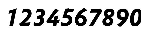 Montara BoldItalic Font, Number Fonts