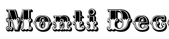 Monti Decor B font, free Monti Decor B font, preview Monti Decor B font