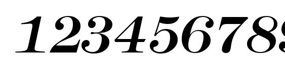 Montpellier Italic Font, Number Fonts