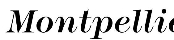 Montpellier Italic Font