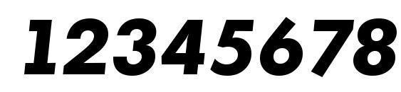 MontrealSerial Xbold Italic Font, Number Fonts