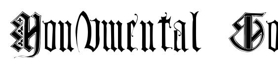 Monumental Gothic Demo Font