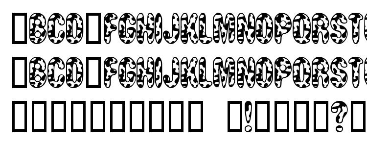 glyphs MooCowSW font, сharacters MooCowSW font, symbols MooCowSW font, character map MooCowSW font, preview MooCowSW font, abc MooCowSW font, MooCowSW font