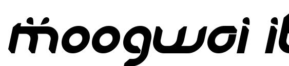 Moogwai italic Font