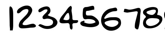 Mook Regular Font, Number Fonts