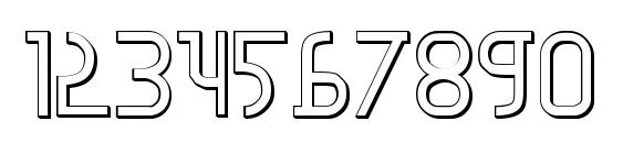 Moon Dart 3D Font, Number Fonts