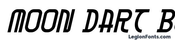 Moon Dart Bold Italic Font