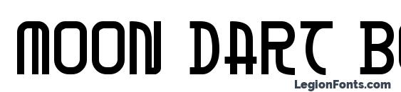 Moon Dart Bold font, free Moon Dart Bold font, preview Moon Dart Bold font