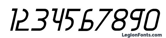 Moon Dart Italic Font, Number Fonts