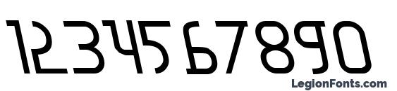 Moon Dart Leftalic Font, Number Fonts