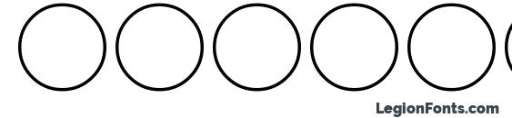 Moon phases regular Font, Number Fonts