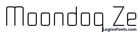 Moondog Zero font, free Moondog Zero font, preview Moondog Zero font