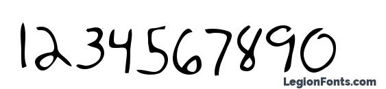Mooner Regular Font, Number Fonts