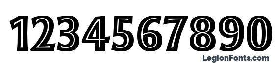 Moonglow BoldCond Font, Number Fonts