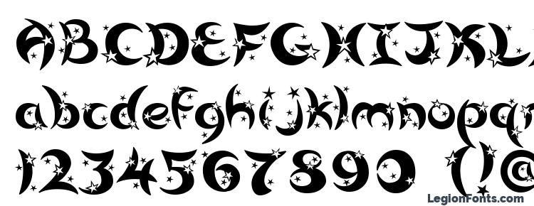 glyphs Moonlight font, сharacters Moonlight font, symbols Moonlight font, character map Moonlight font, preview Moonlight font, abc Moonlight font, Moonlight font