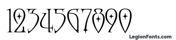 Moonstone Stars Font, Number Fonts