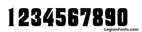 Moorgate Regular DB Font, Number Fonts