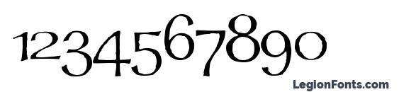 Mordred Font, Number Fonts