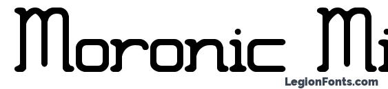Moronic Misfire (BRK) font, free Moronic Misfire (BRK) font, preview Moronic Misfire (BRK) font