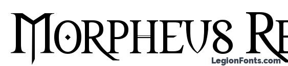 Morpheus Regular font, free Morpheus Regular font, preview Morpheus Regular font