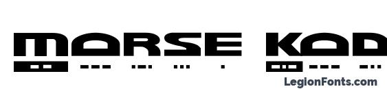 Morse Kode font, free Morse Kode font, preview Morse Kode font