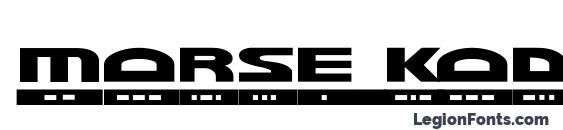 Morse Kode2 font, free Morse Kode2 font, preview Morse Kode2 font