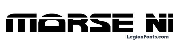 Morse NK Condensed Laser Font