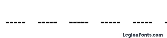 Morsecode regular Font, Number Fonts