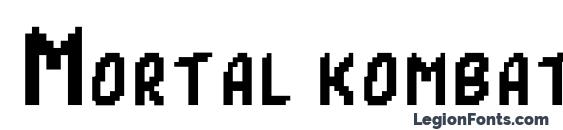 Mortal kombat 1 font, free Mortal kombat 1 font, preview Mortal kombat 1 font