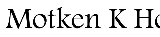 Motken K Homa font, free Motken K Homa font, preview Motken K Homa font