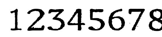 Motley Font, Number Fonts