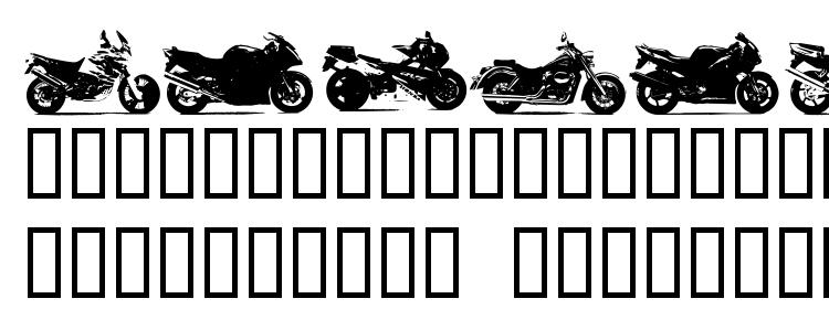 glyphs MotorBikez font, сharacters MotorBikez font, symbols MotorBikez font, character map MotorBikez font, preview MotorBikez font, abc MotorBikez font, MotorBikez font