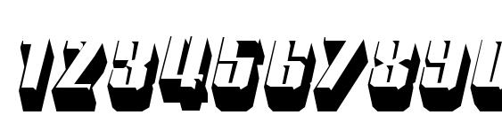 Motorcade Regular Font, Number Fonts