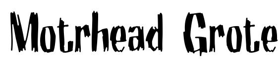 Motrhead Grotesk Font, All Fonts