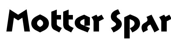 Motter SpartaITC TT Font