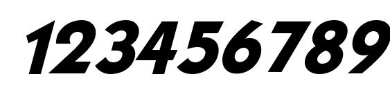 Mouser Italic Font, Number Fonts