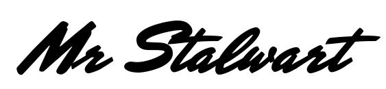 Mr Stalwart font, free Mr Stalwart font, preview Mr Stalwart font