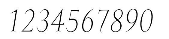MramorLight Italic Font, Number Fonts