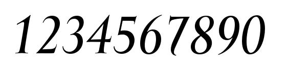 MramorMedium Italic Font, Number Fonts