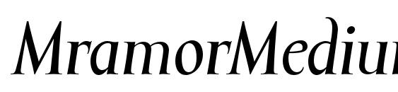 MramorMedium Italic Font