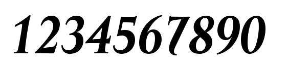 MramorText BoldItalic Font, Number Fonts