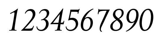 MramorText Italic Font, Number Fonts