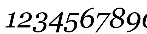 MS Reference Serif Курсив Font, Number Fonts