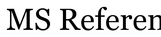 Шрифт MS Reference Serif