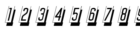 Msc Font, Number Fonts